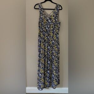 Luck Brand multicolored floral maxi dress